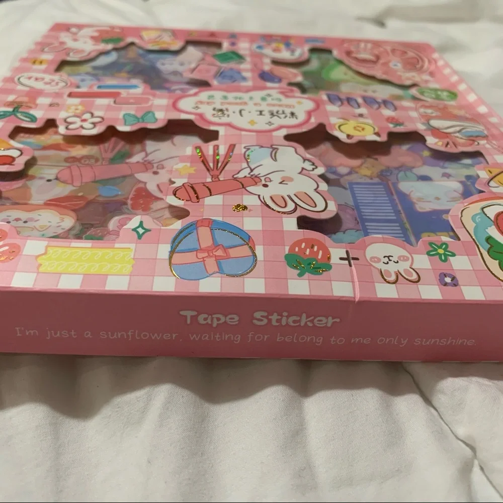 Box of 32 Small Sticker Sheets with a Clear Background